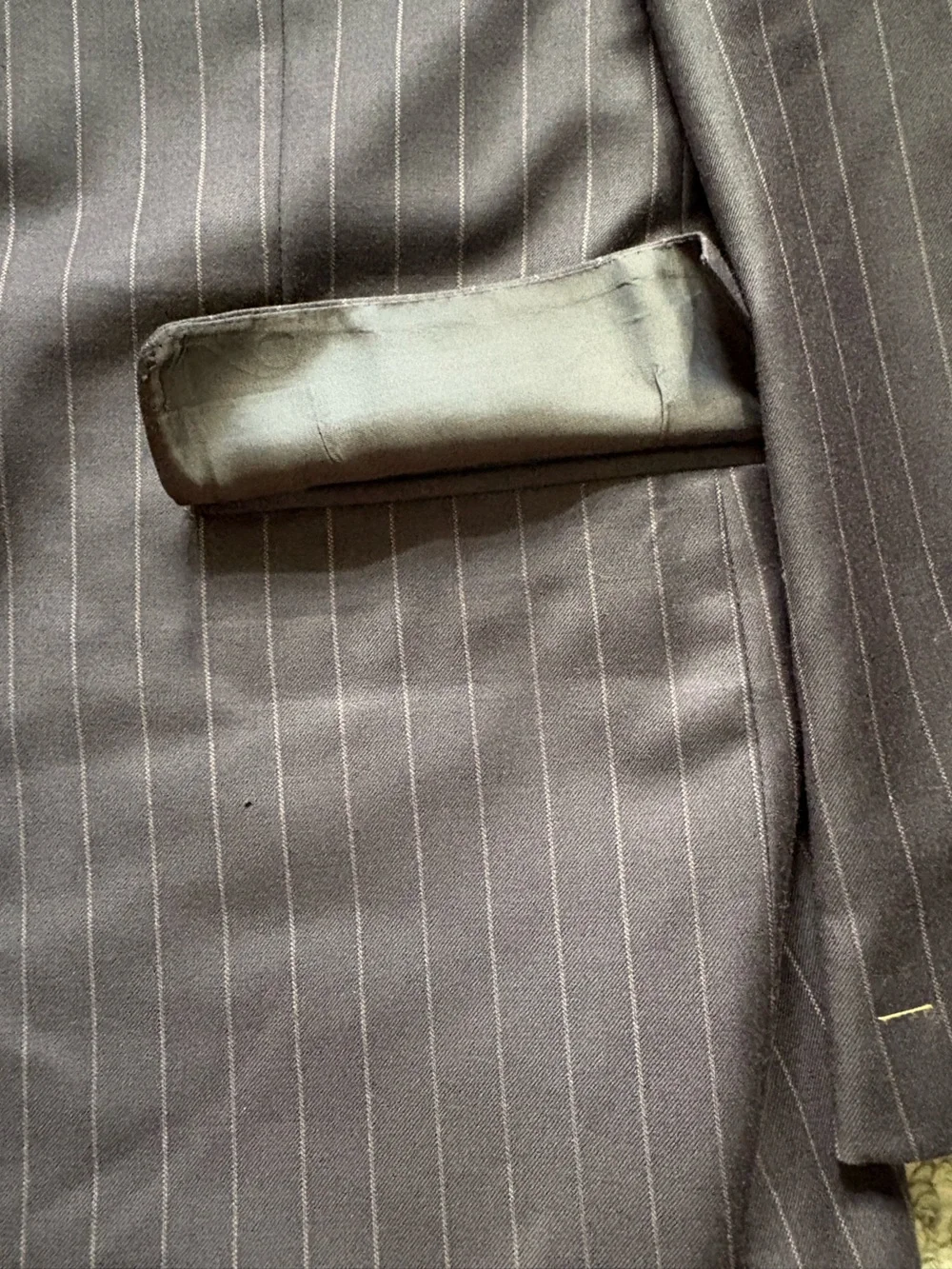 Brooks Brothers Navy Pinstripe Two-Button Sport Coat